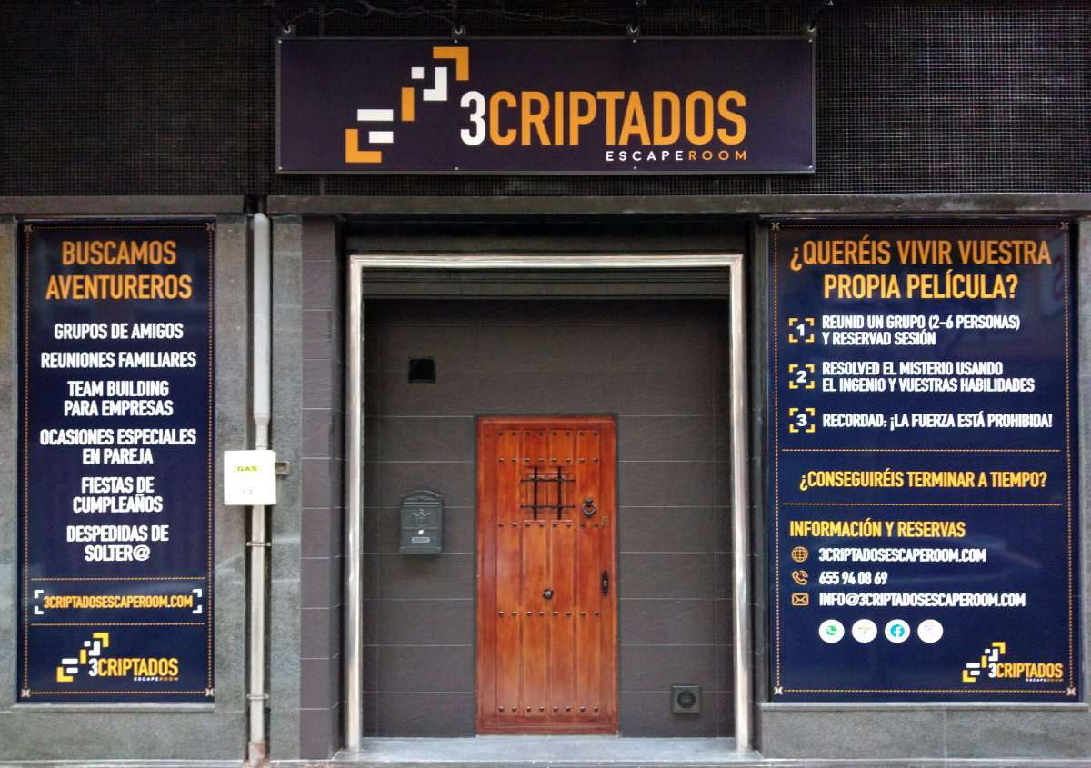 Fachada de la sala de escape